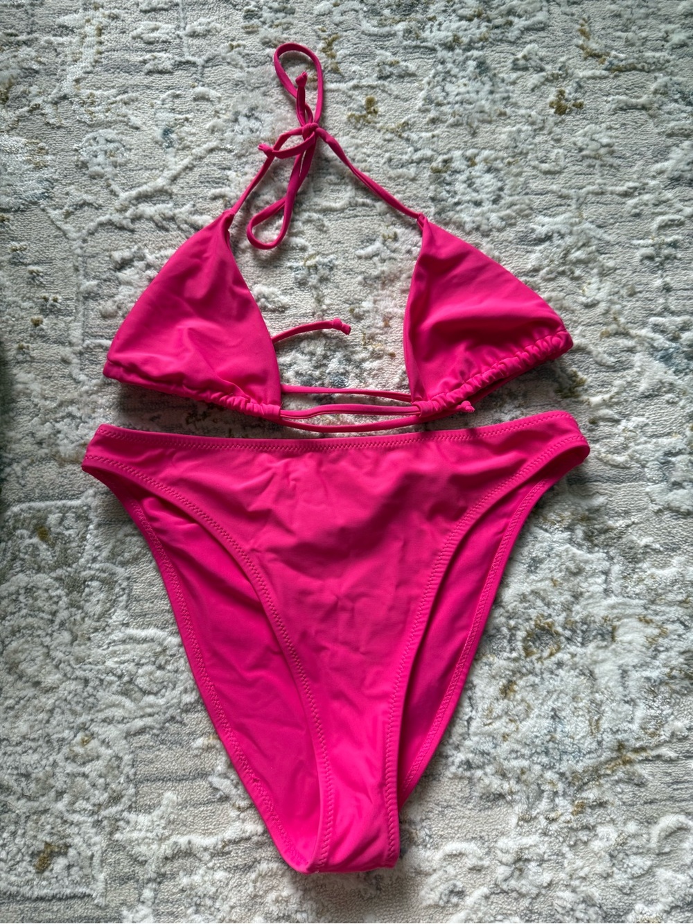Women’s Hot Pink Triangle Bikini bottom
